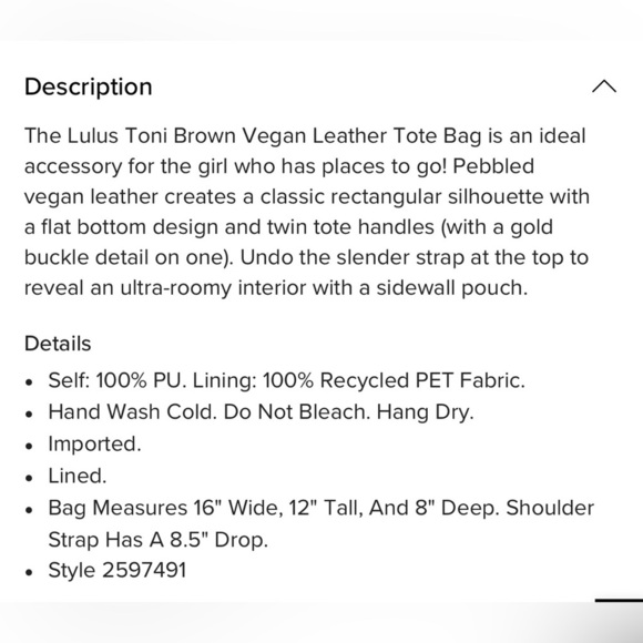 Lulus Toni Brown Vegan Leather Tote Bag - Picture 7 of 16